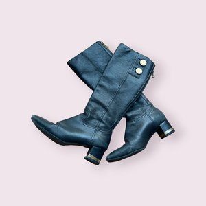 Tory Burch Leather Riding boots / Black / Size 6